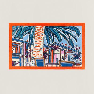 エルメス　ビーチタオル　マット　ラグ64×89 エルメス ビーチタオル マット ラグ64×89